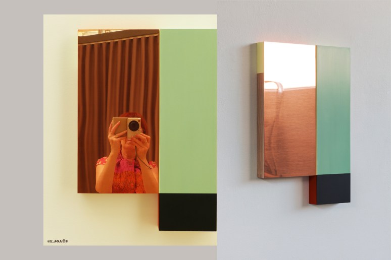 "Tabitha's Cape" - 2014 - oil, acrylic, gesso, wood, copper