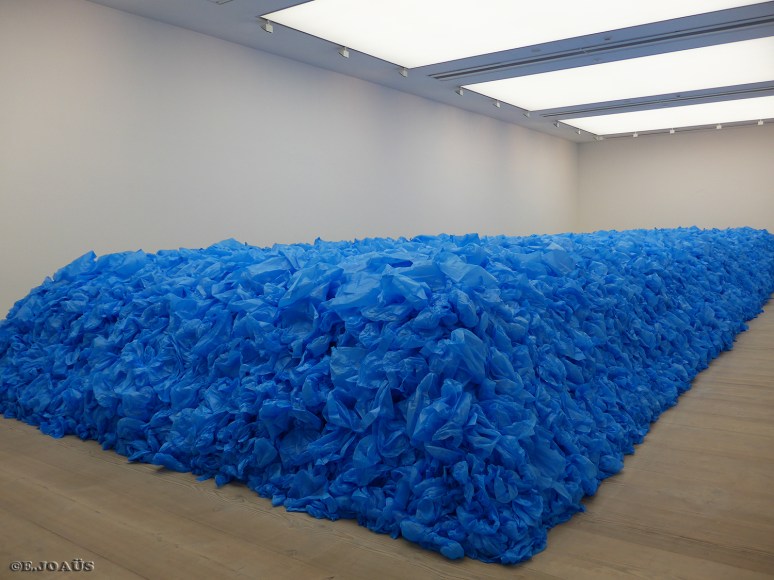 "Tout doit disparaître!/Everything Must Go!" -  2014  -  97.000 blue plastics bags.