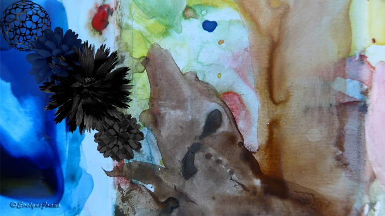 Objet3D /Fond Aquarelle - 2015